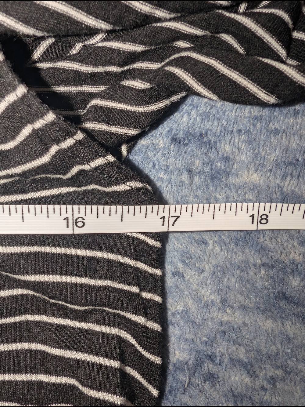 Socialite XL Black & White Striped Off-Shoulder Women’s Tunic/Mini Dress - Picture 7 of 8